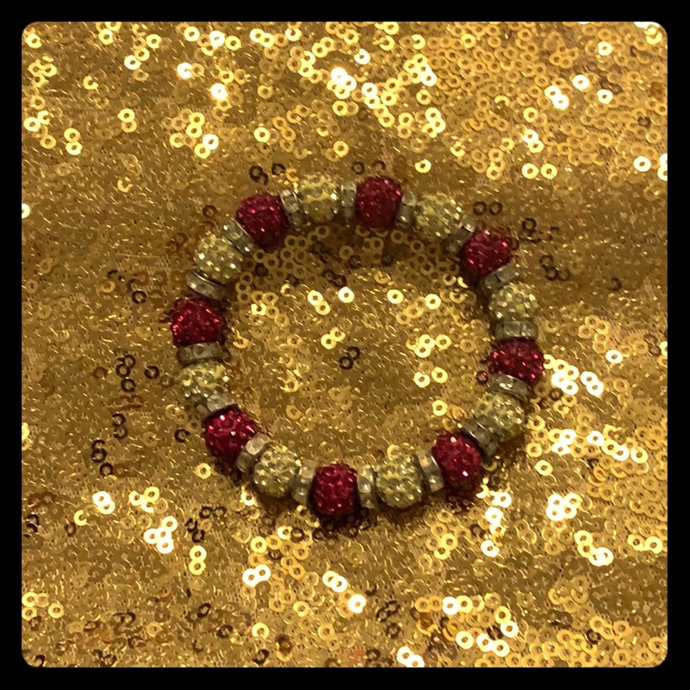 Red and Yellow/Gold Bracelet